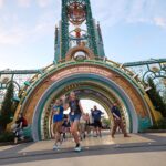 Guests entering Universal's Epic Universe theme park in Orlando, Florida