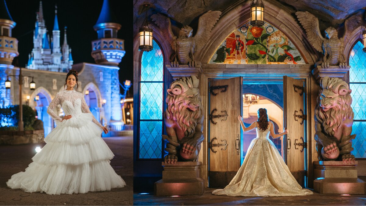New Disney Fairy Tale Weddings 2026 gown collection including light-up anniversary dress