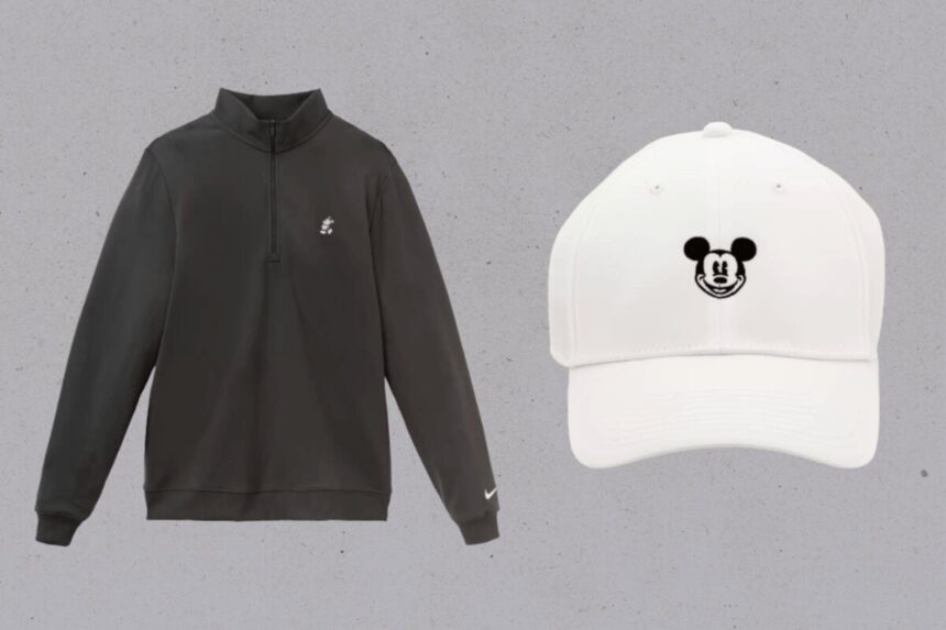 Disney x Nike Golf Performance Collection featuring Mickey Mouse apparel