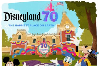 Disneyland Resort 70th Anniversary celebration with Sleeping Beauty Castle