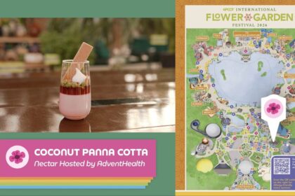 Coconut Panna Cotta from the new Nectar Outdoor Kitchen at EPCOT Flower and Garden Festival 2026