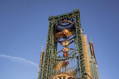 Celestial Park at Universal Epic Universe, the hub connecting all five themed worlds