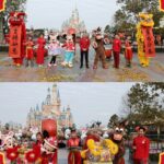 Shanghai Disney Resort Spring Festival celebration at Enchanted Storybook Castle