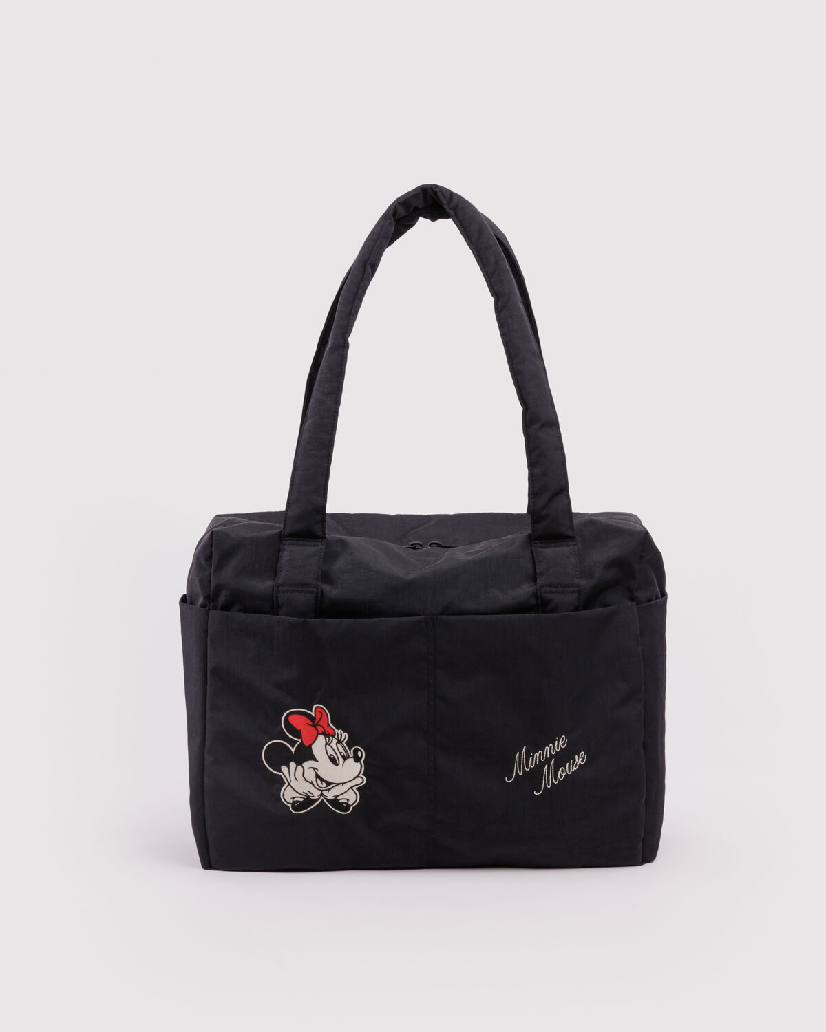 BAGGU Disney Small Cloud Carry-On bag with embroidered Minnie Mouse design