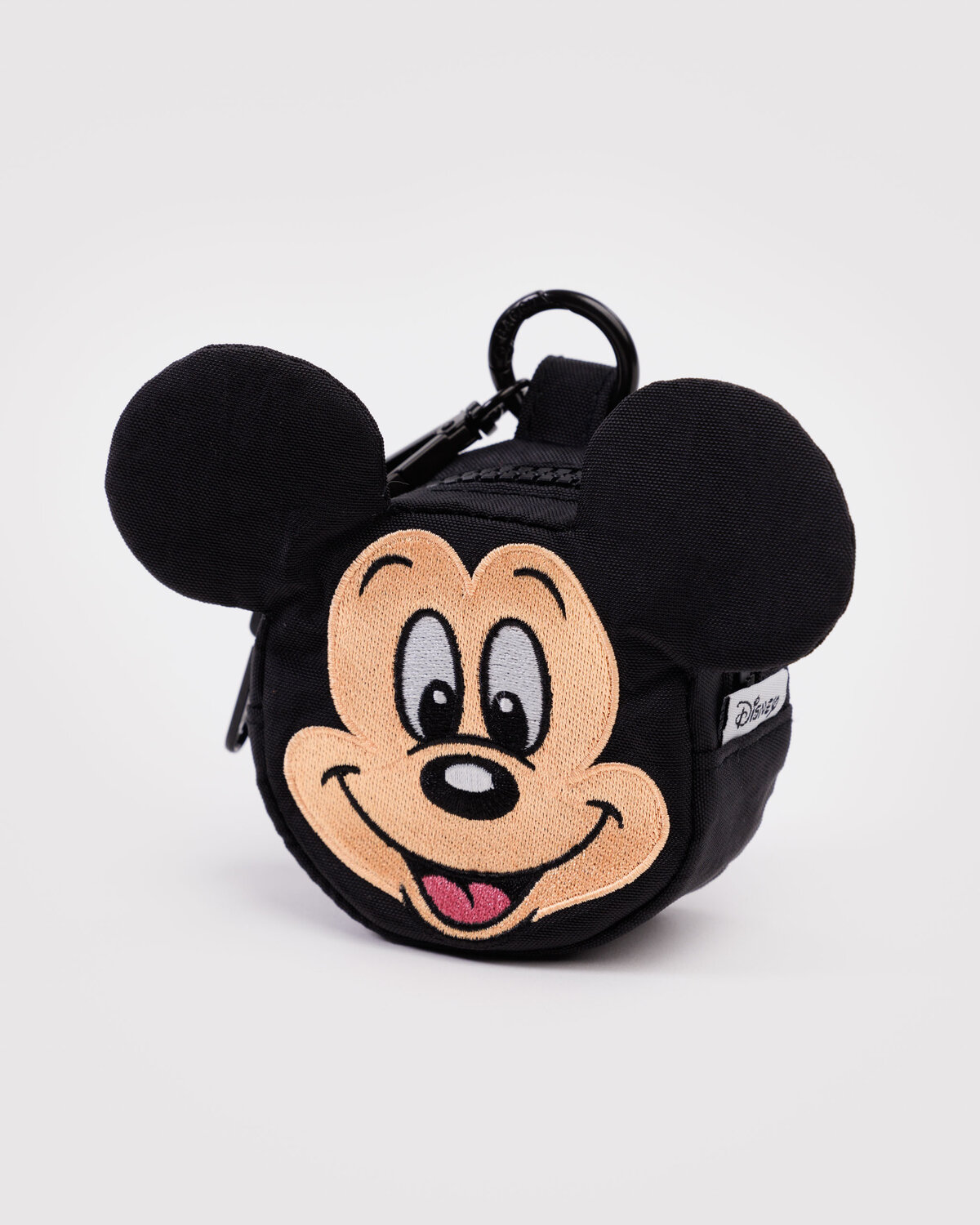 BAGGU Disney Mickey Mouse Bag Charm with embroidered design and clip attachment