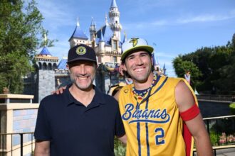 Reese Alexiades during Savannah Bananas Day at Disneyland Resort