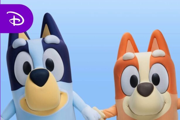 Bluey and Bingo at Conservation Station Disney's Animal Kingdom