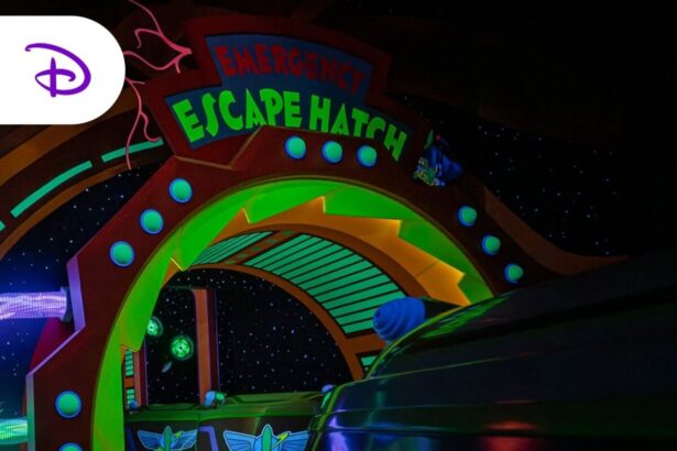 Buzz Lightyear's Space Ranger Spin interior ride vehicles at Magic Kingdom