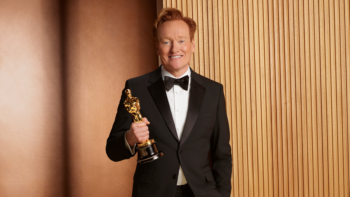 Conan O Brien preparing to host the 2026 Oscars on ABC and Hulu