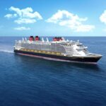 Disney Adventure cruise ship exterior starboard view