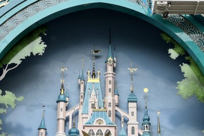 Storybook Castle in Disney Imagination Garden aboard the Disney Adventure