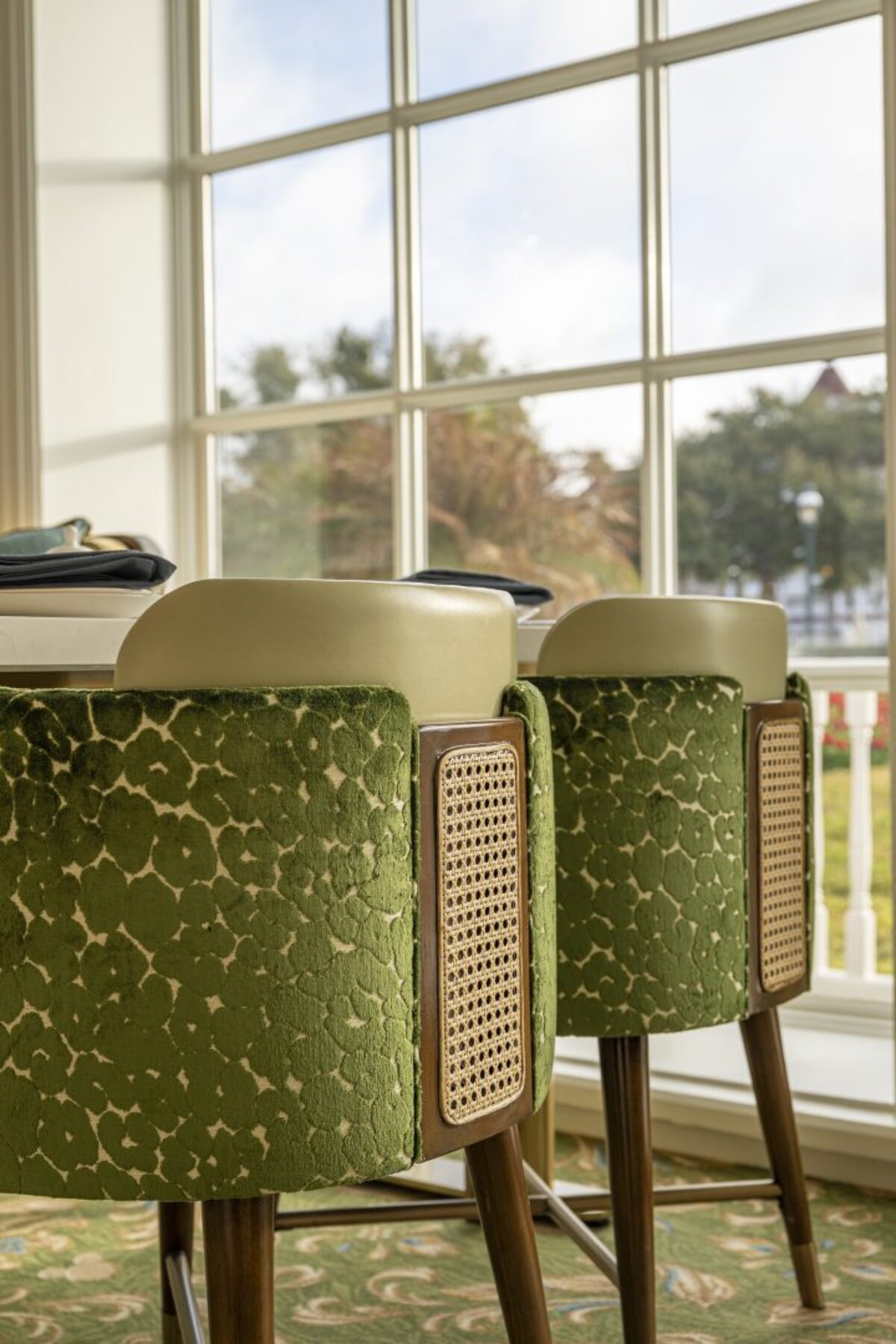 Victorian-inspired seating area at the reimagined Garden View Tea Lounge