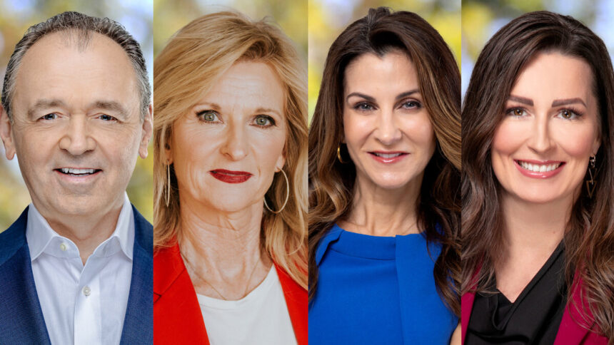 Disney Experiences leadership changes graphic showing Thomas Mazloum, Jill Estorino, Tasia Filippatos, and Lisa Baldzicki