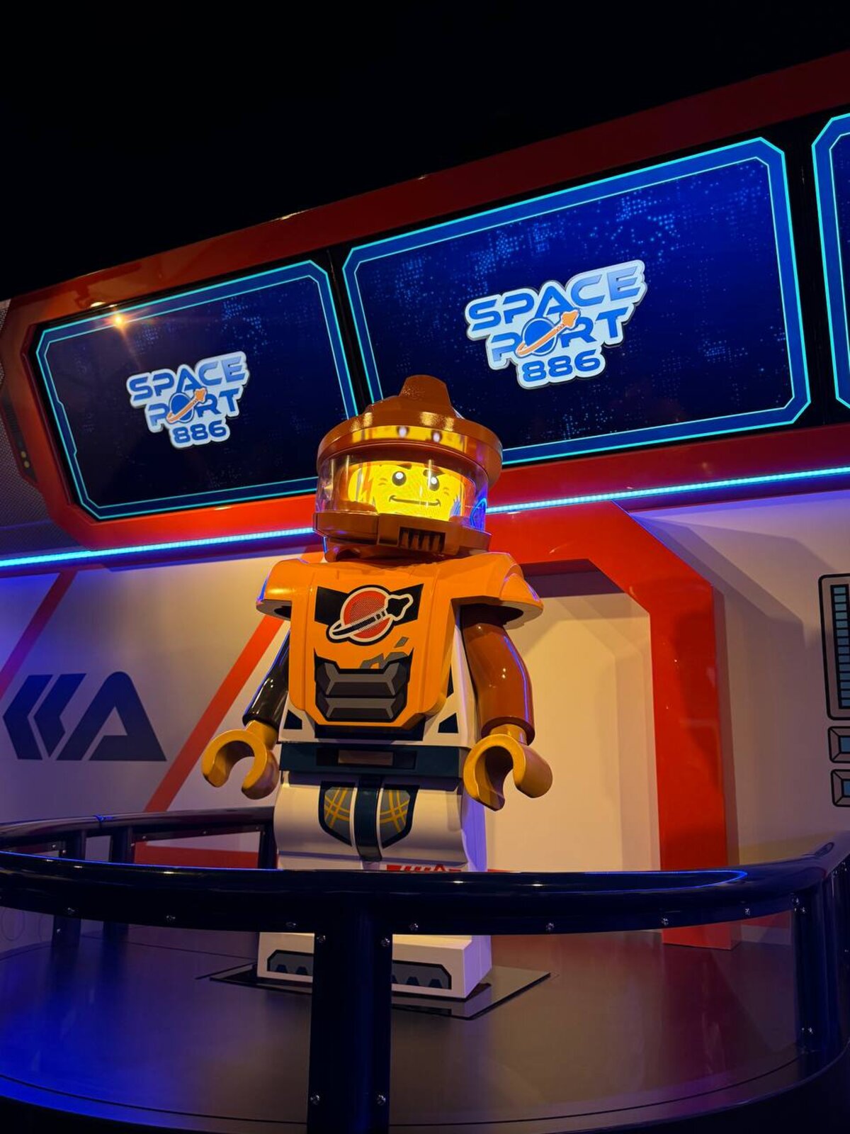 Inside the Galacticoaster queue at LEGOLAND California