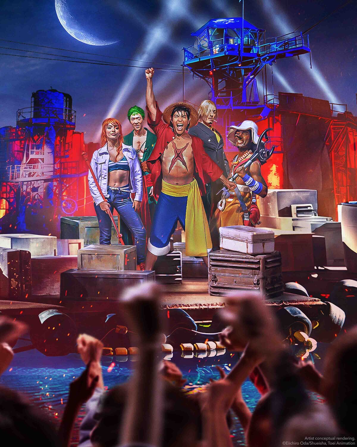 ONE PIECE Grand Pirate Show stage render