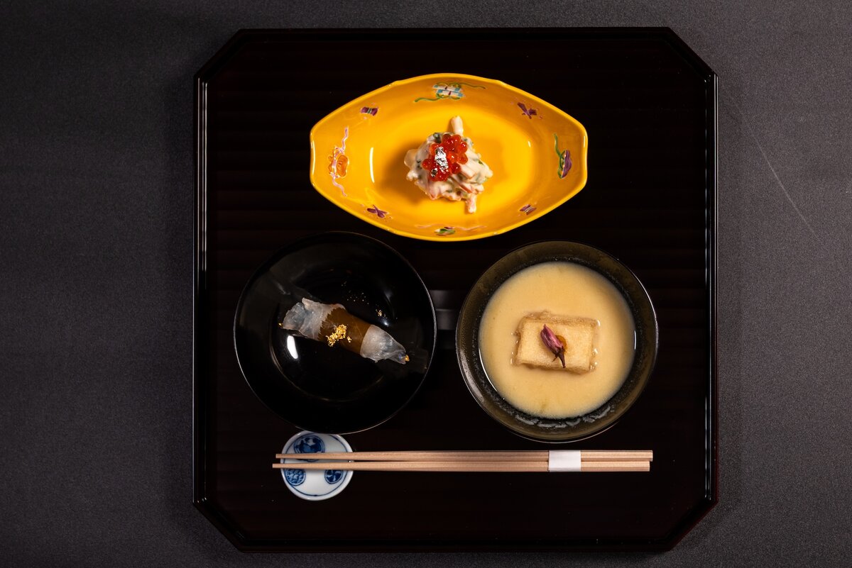Takumi-Tei spring menu first course dishes
