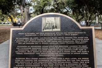 Thornton Park District dedication ceremony honoring the Walt Disney World announcement site