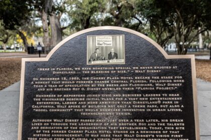 Thornton Park District dedication ceremony honoring the Walt Disney World announcement site