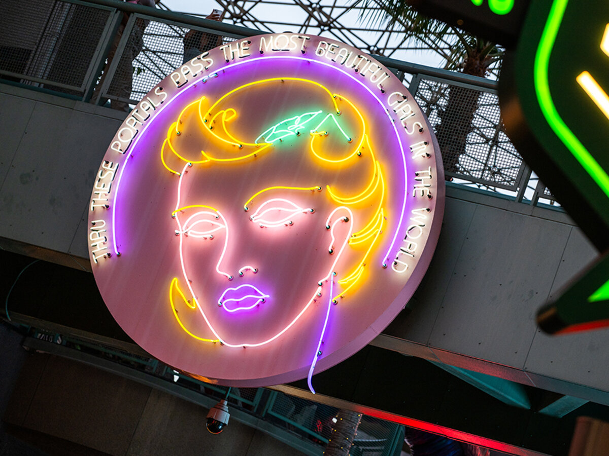 Beautiful Girls neon sign at Universal CityWalk Hollywood