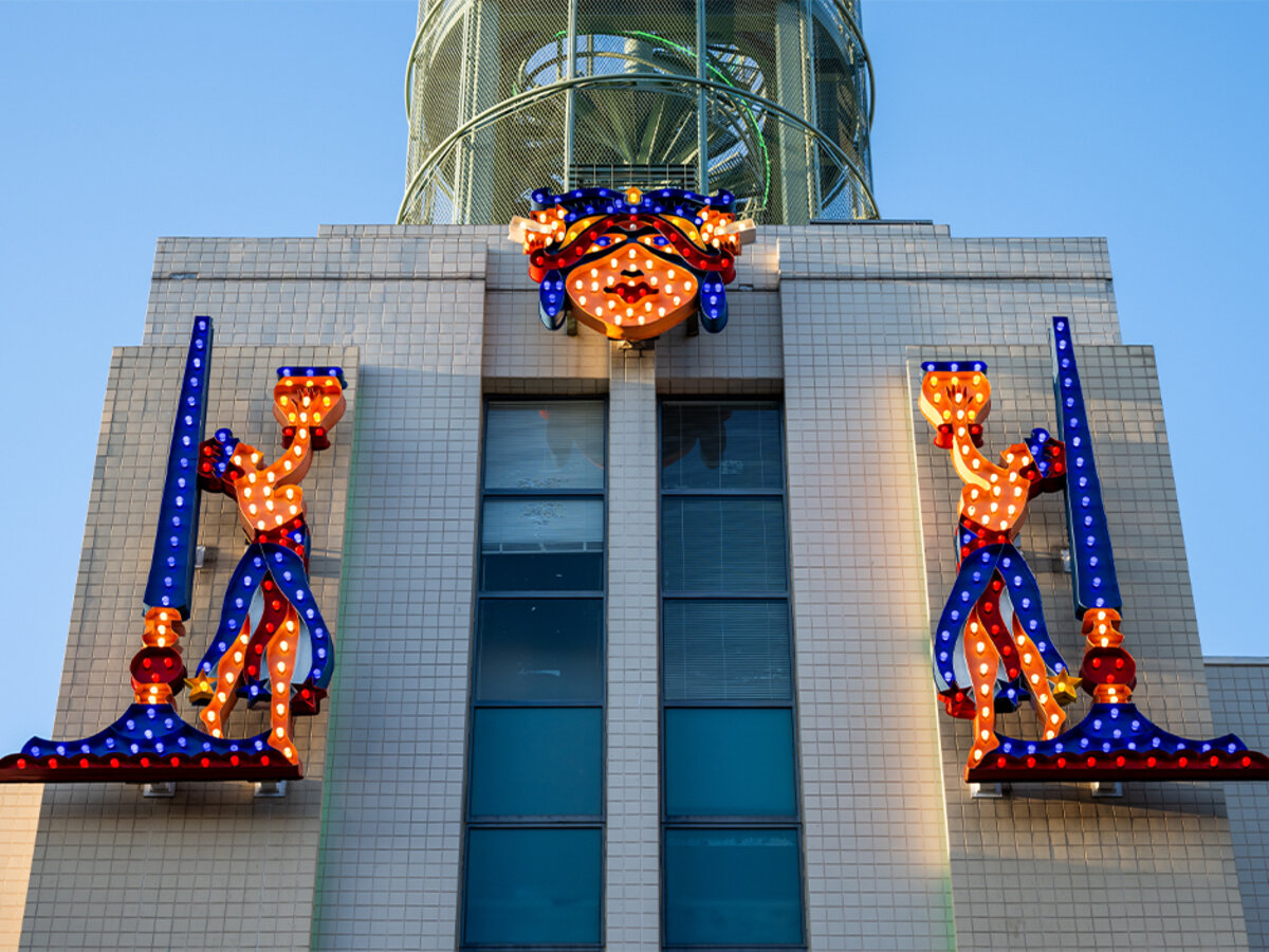 Melrose Theatre Ladies sign from 1923 at Universal CityWalk Hollywood