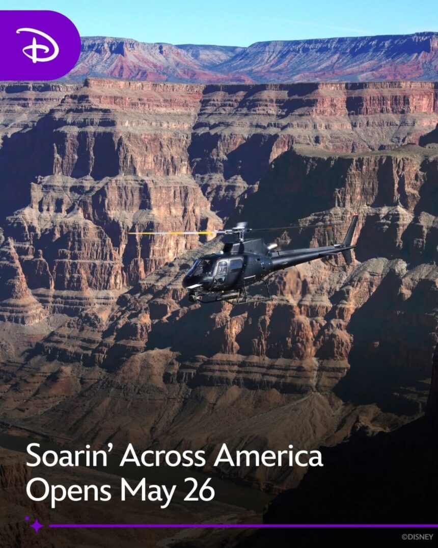 Soarin' Across America Grand Canyon aerial view EPCOT
