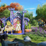 Concept art of Shreks Swamp at Universal Kids Resort in Frisco Texas