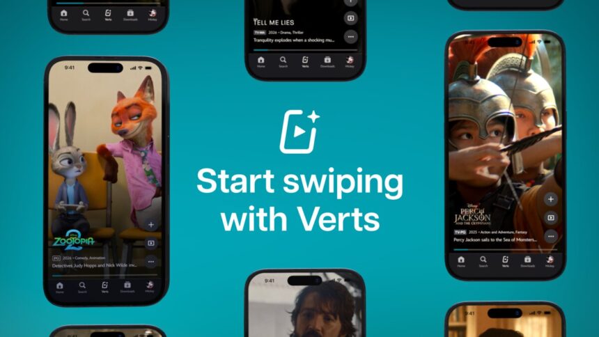 Disney Plus Verts vertical video feed mobile app 2026