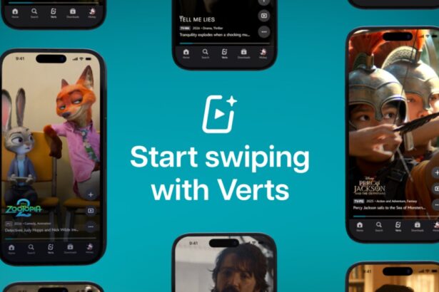 Verts vertical video feed on Disney Plus mobile app