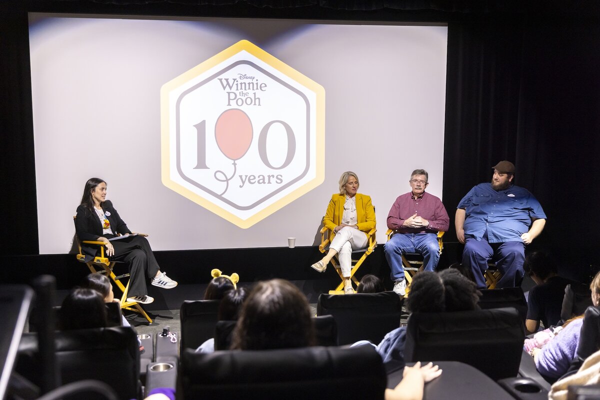 Winnie the Pooh 100th anniversary modern merchandise including Funko, Loungefly, LEGO