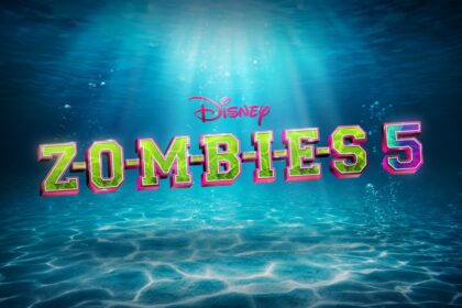 Disney Zombies 5 official logo with underwater mermaid theme