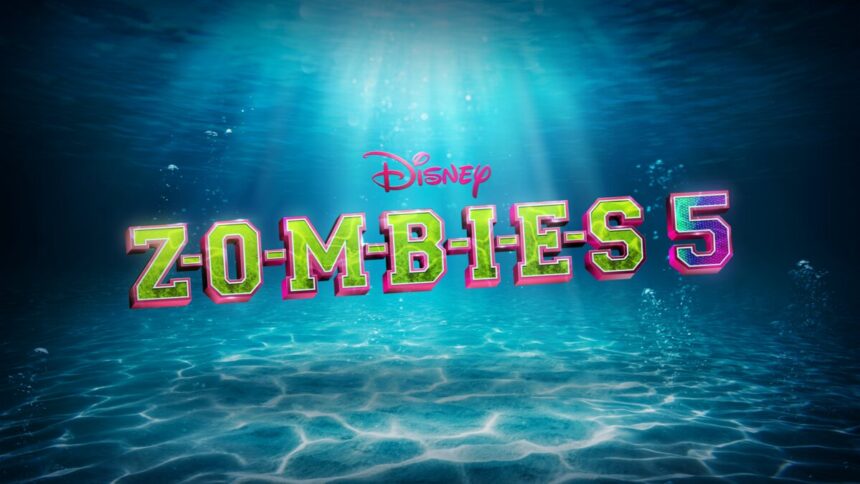 Disney Zombies 5 official logo with underwater mermaid theme