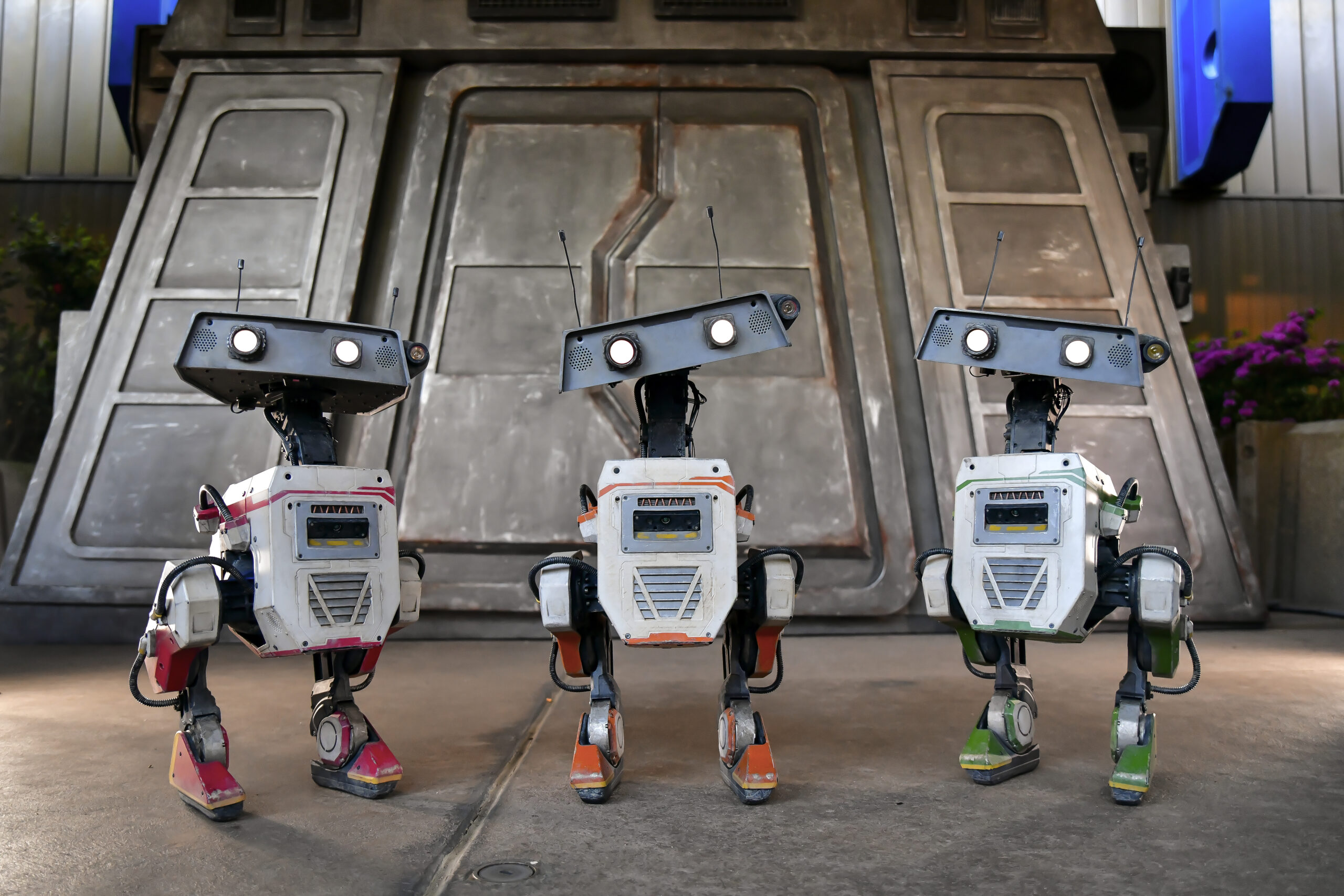 BDX droids at Disneyland Paris for Star Wars Day