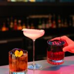 Daredevil Born Again Season 2 themed cocktails at the Skyline Bar in Disney Hotel New York The Art of Marvel at Disneyland Paris