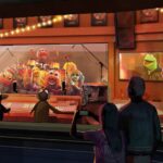 Rock 'n' Roller Coaster Starring The Muppets guitar marquee at Disney's Hollywood Studios