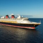 Disney Cruise Line ship at sea from the Port of San Diego homeport agreement announcement