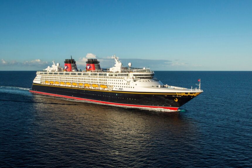 Disney Cruise Line ship at sea from the Port of San Diego homeport agreement announcement