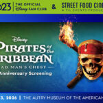 D23 x Street Food Cinema promotional image for Pirates of the Caribbean Dead Man’s Chest 20th anniversary screening on Saturday, May 23, 2026 at The Autry Museum of the American West