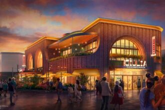 Artist concept of Casa Giulia coming to Disney Village at Disneyland Paris