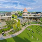 Artist concept of Second Star Club and Aster Green at Asteria, a Storyliving by Disney community