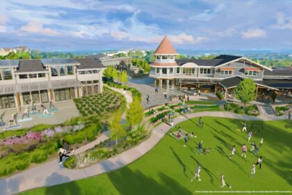 Artist concept of Second Star Club and Aster Green at Asteria, a Storyliving by Disney community