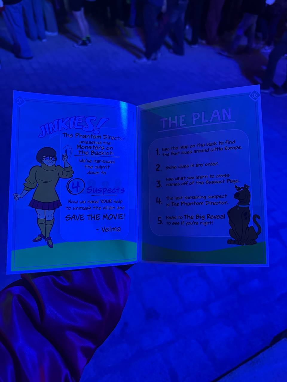 Mystery Inc. Manual - The Plan page with Velma