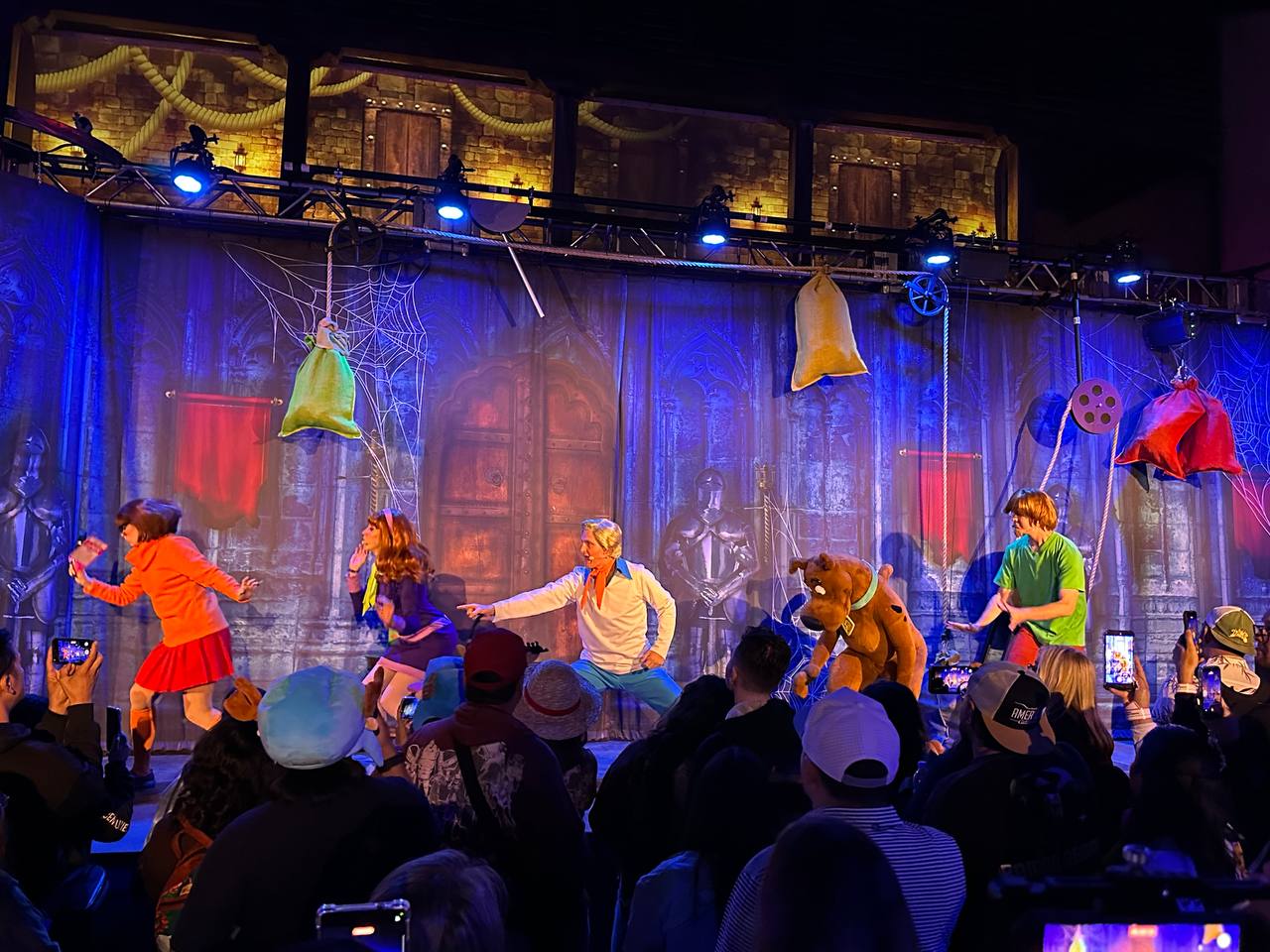 The Big Reveal finale stage at Scooby-Doo Meets The Universal Monsters: Mystery on the Backlot at Universal Studios Hollywood