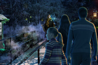 Concept art for Forbidden Forest Search for the Hippogriff at Universal Fan Fest Nights in Universal Studios Hollywood