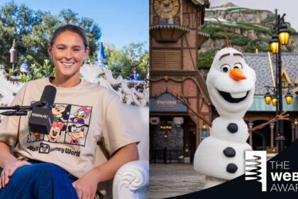 Disney Experiences Webby Awards graphic from Disney Parks Blog