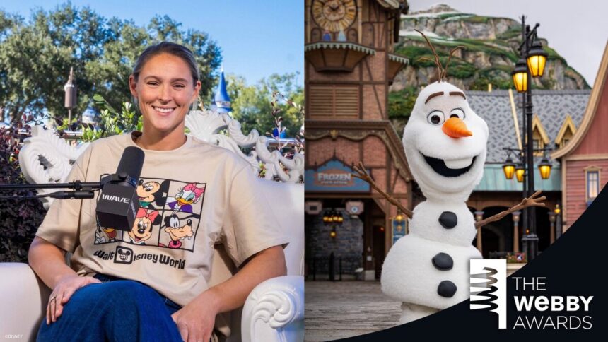 Disney Experiences Webby Awards graphic from Disney Parks Blog