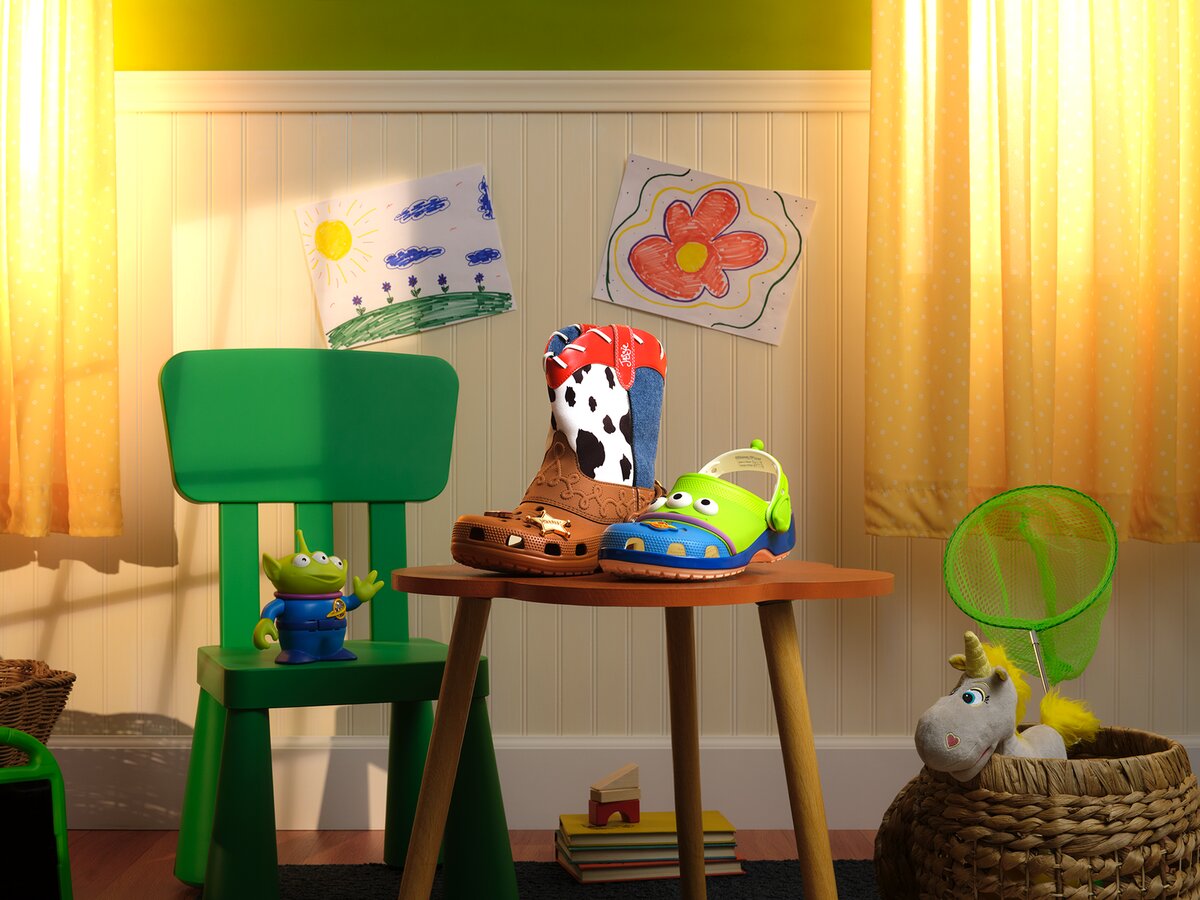 Toy Story 5 Crocs collection with Jessie Boot and Alien Classic Clog