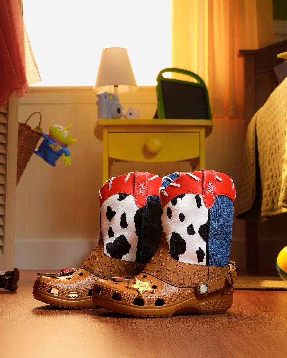 Jessie-inspired Crocs boot from the Toy Story 5 collection