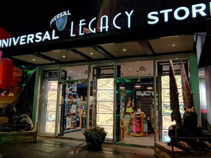Exterior of Universal Legacy Store at Universal CityWalk in Orlando