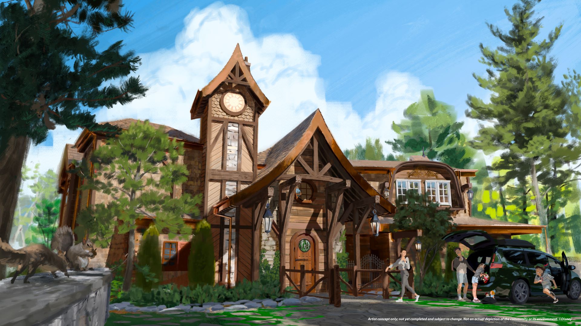 Artist concept of Lost Key Cottage at Asteria inspired by Peter Pan