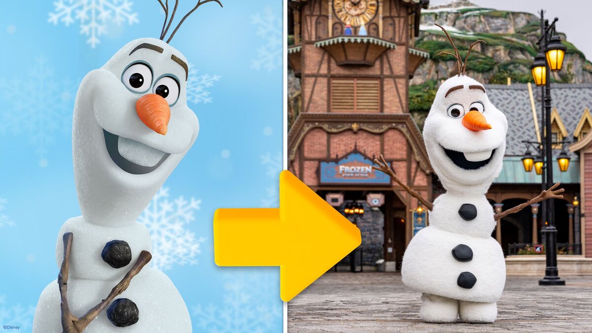 Robotic Olaf from Disney Imagineering as featured by Disney Parks Blog